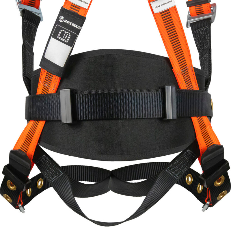 Safewaze V-Line Construction Harness: 3D, QC Chest, TB Legs