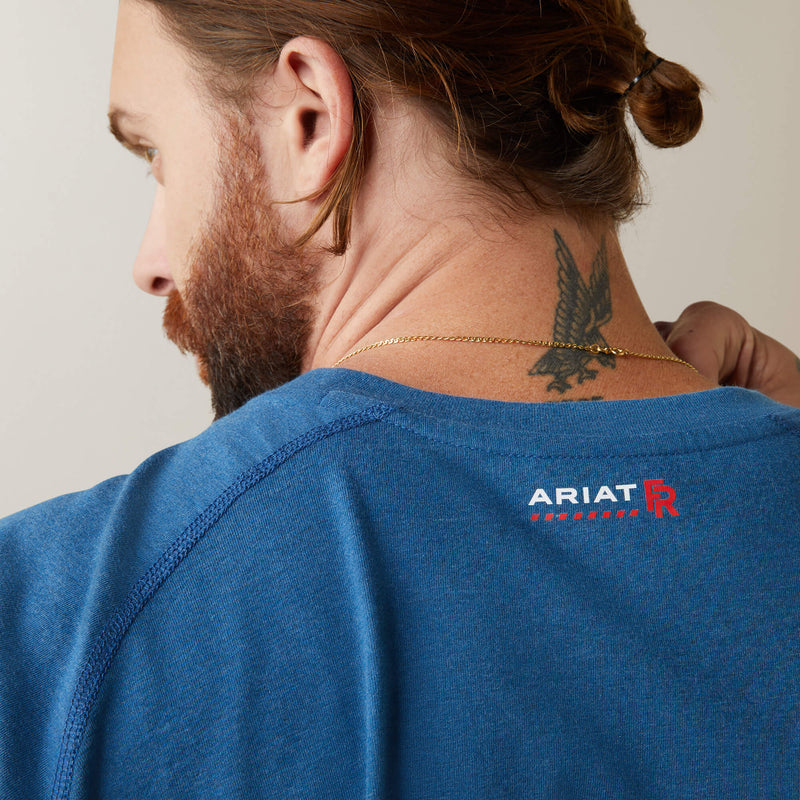 Ariat FR Air Crew Long Sleeve T-Shirt-Key Largo Heather