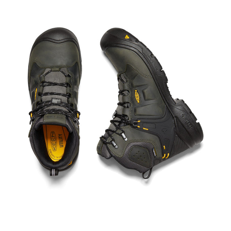 Keen Men's Dover 6" Waterproof (Carbon-Fiber Toe)--Magnet/Black--