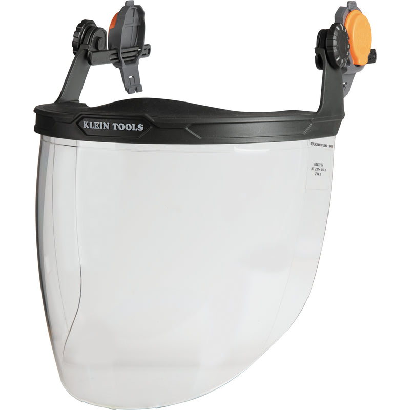 Klein Face Shield, Safety Helmet and Cap-Style Hard Hat, Clear