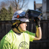 Klein Face Shield, Safety Helmet and Cap-Style Hard Hat, Gray Tint