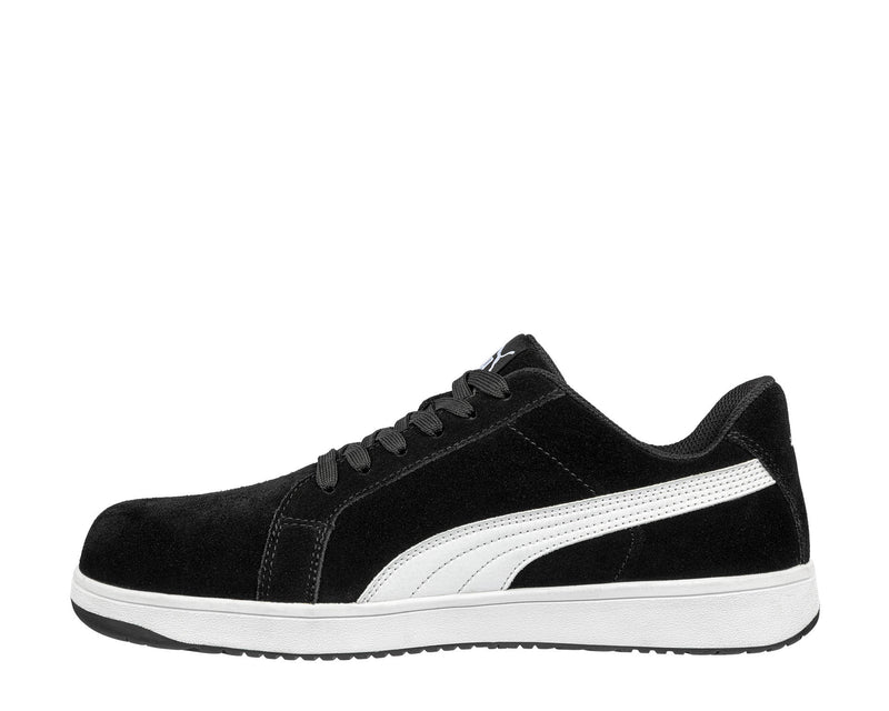 PUMA MENS ICONIC SUEDE BLACK LOW ASTM EH Safety Shoe