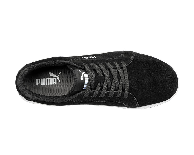 PUMA WOMENS ICONIC SUEDE BLACK LOW ASTM EH Safety Shoe