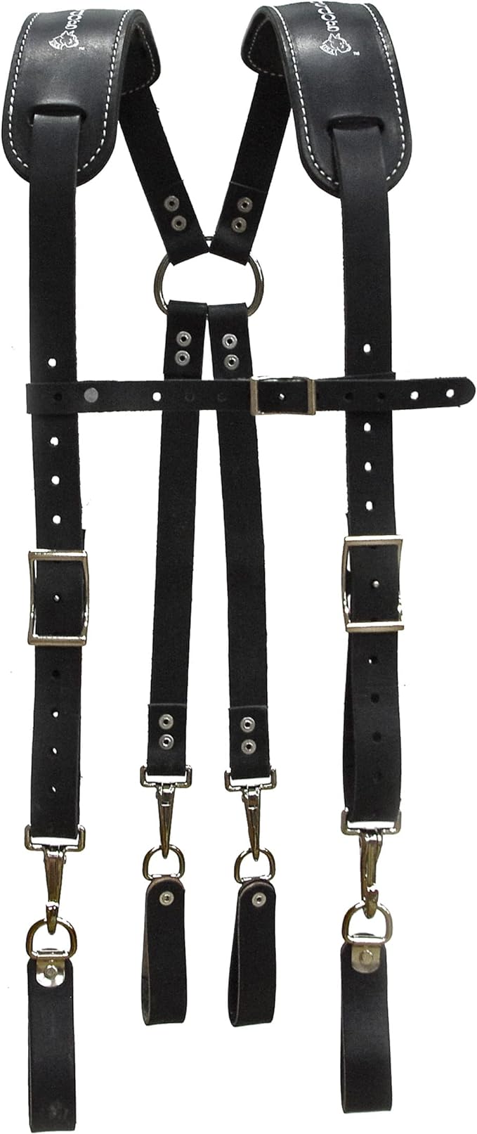 Heavy Duty Leather Suspender D-Ring Loops (Pack of 4) - Rudedog USA