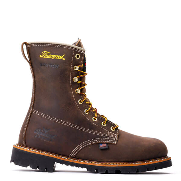 Thorogood USA American Heritage-8" Waterproof, Insulated Soft Toe - HardHatGear