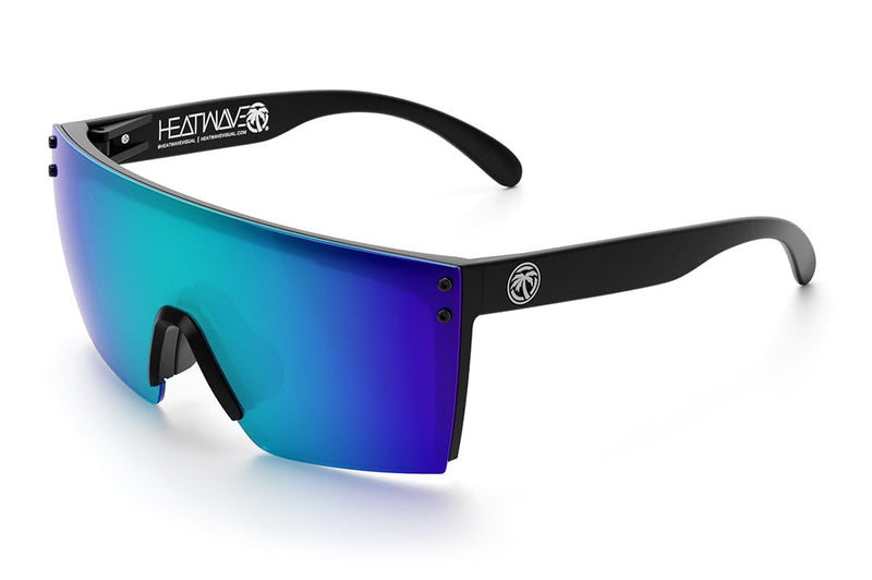 Heat Wave Lazer Face Sunglasses: Black Frame/Galaxy Lens Z87+ - HardHatGear