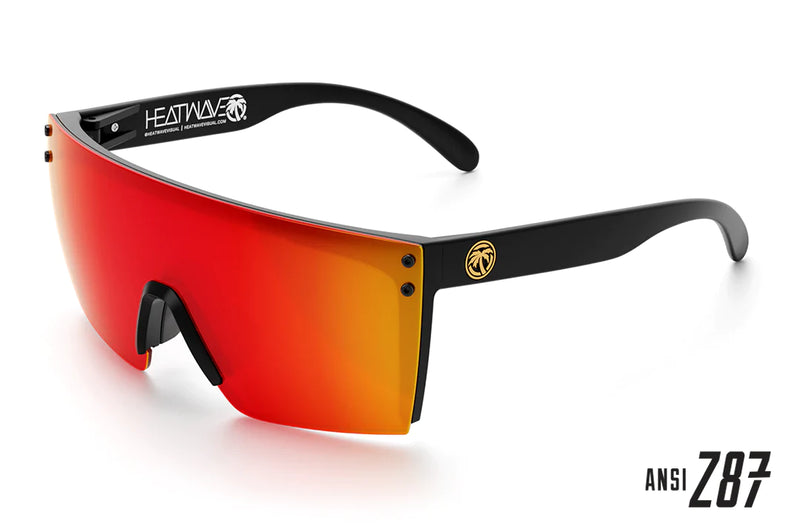 Heat Wave Lazer Face Sunglasses: Black Frame/Sunblast Lens Z87+ - HardHatGear