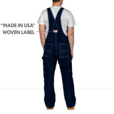 Round House Men's Zipper Fly Blue Denim Bib Overall