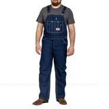 Round House Men's Zipper Fly Blue Denim Bib Overall #980