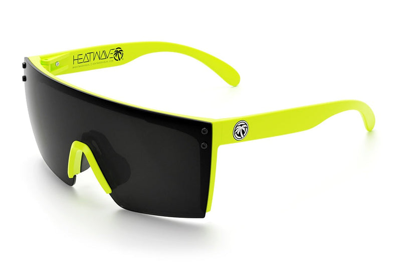 Heat Wave Lazer Face Sunglasses: Live Wire Frame/Black Lens Z87+ - HardHatGear