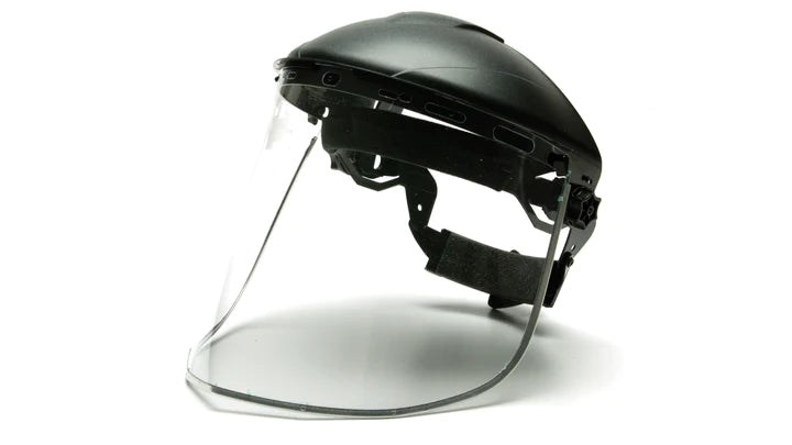 Pyramex Headgear and Polycarbonate Face Shield Combo