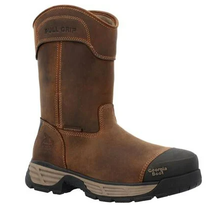 Georgia Boot Durablend Edge 10" Waterproof Alloy Toe Pull On Work Boot