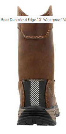 Georgia Boot Durablend Edge 10" Waterproof Alloy Toe Pull On Work Boot