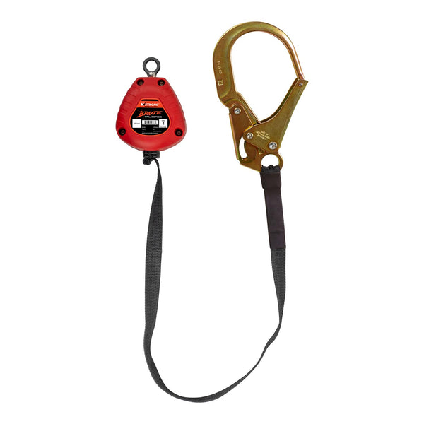 KStrong® BRUTE™ 9 ft. SRL with Hi-Abrasion Resistant Webbing, Forged Rebar Hook and Dorsal Connector (ANSI) #UFS359206