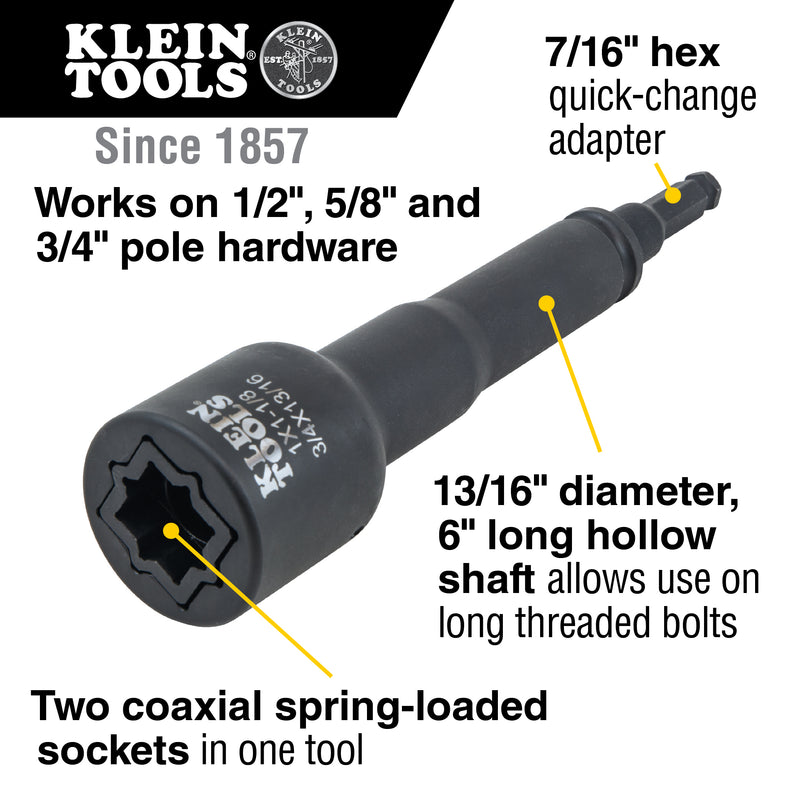 Klein 6-in-1 Impact Socket Set