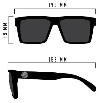 Heat Wave Vise Z87 Safety Glasses: Black Frame/Black Lens - HardHatGear