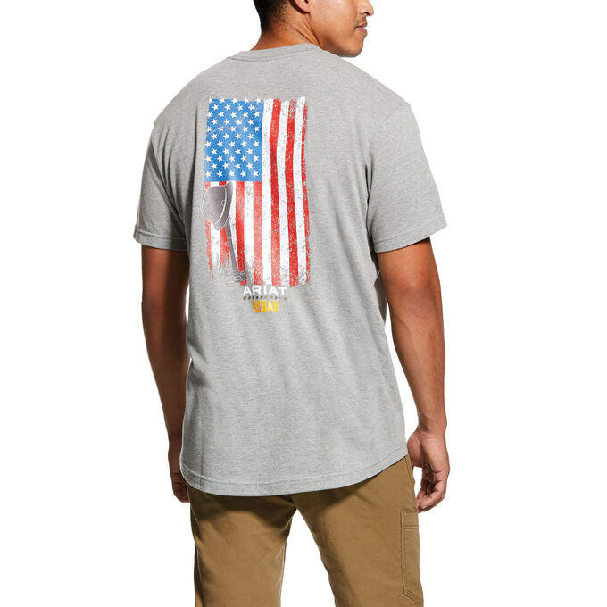 Ariat Rebar Cotton Strong American Grit Graphic T-Shirt - HardHatGear