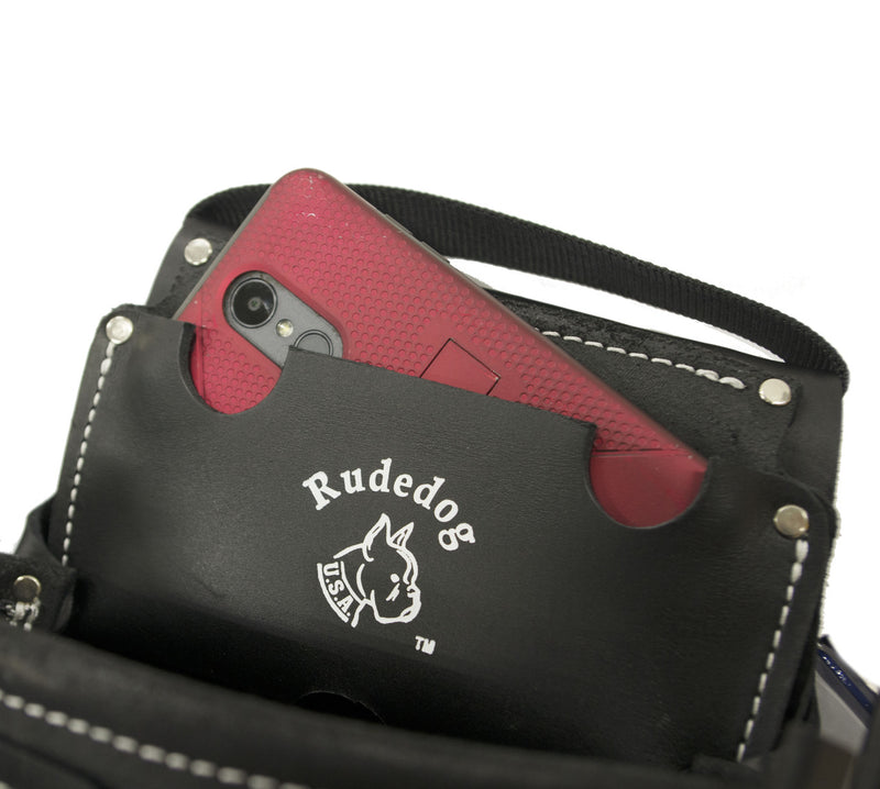 RudedogUSA Leather Tool Bag with Phone Holder