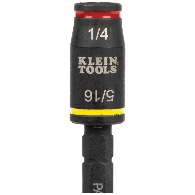 Klein 3-in-1 Impact Flip Socket, 1/4-Inch, 5/16-Inch, 5-Inch Length