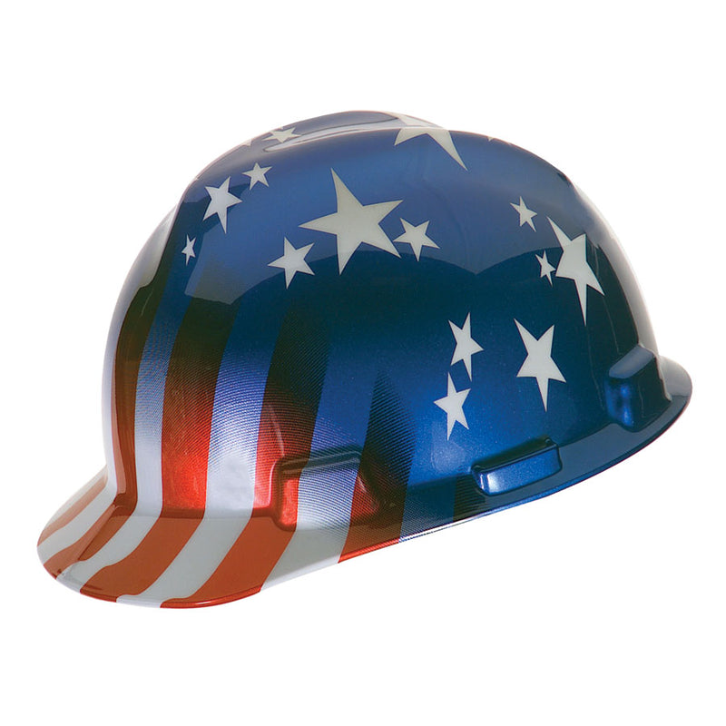 MSA V-Gard Stars and Stripes Cap Hard Hat