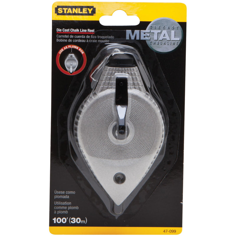 Stanley 30m/100' Metal Chalk Line Reel