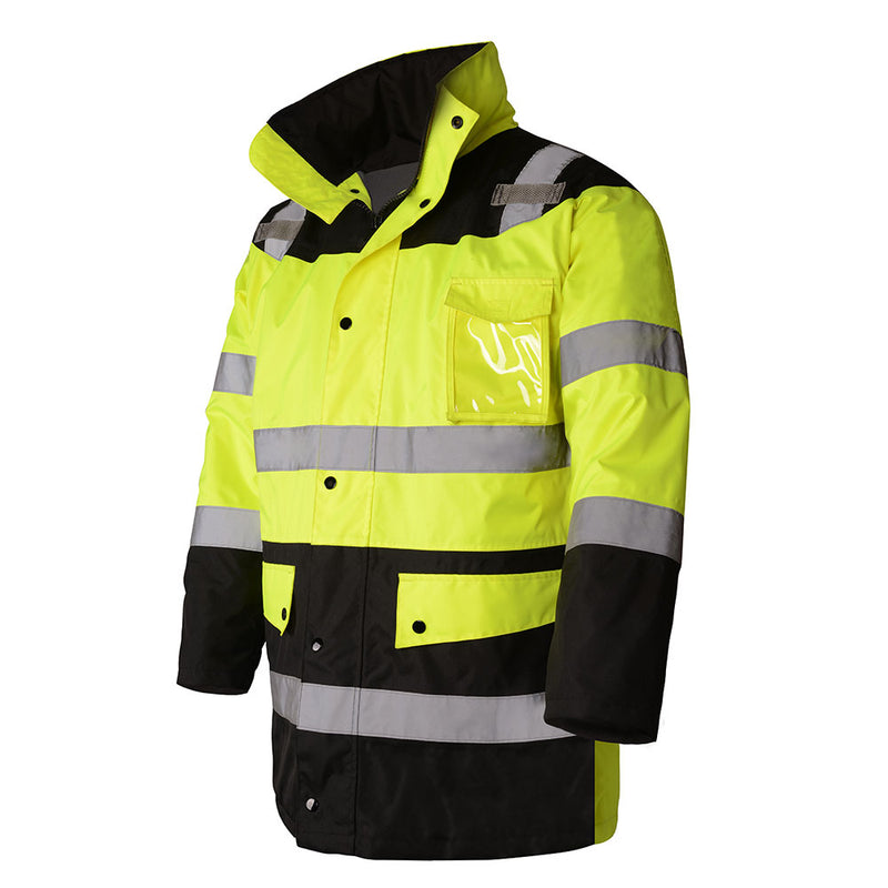 GSS Safety Class 3 Waterproof Fleece-Lined Parka Jacket - HardHatGear