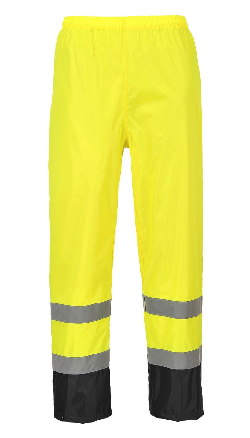 Portwest Hi-Vis Classic Contrast Rain Pants - HardHatGear