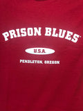 Prison Blues Varsity Blues T-Shirt in White #2704015-Clearance - HardHatGear