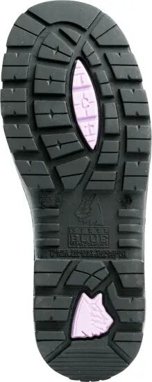 Steel Blue Women's Black Argyle-6" Steel Toe-