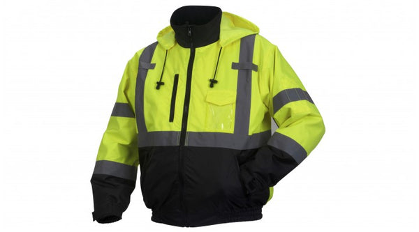 Pyramex Part # RJ3110H Type R - Class 3 Hi-Vis Lime Heated Jacket