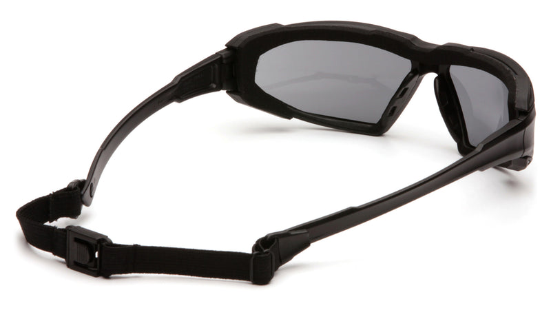 Pyramex Highlander Black Smoke Lens Safety Glasses - HardHatGear