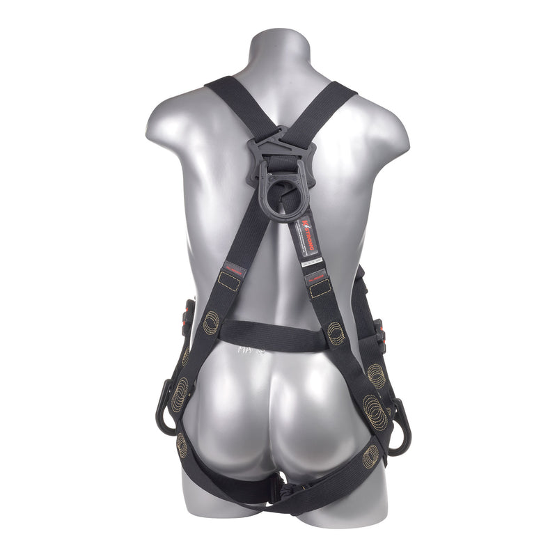 KStrong® Kapture™ Element Arc Flash Rated 5-Point Full Body Harness, 3 D-rings, Mating Buckle Legs and Chest (ANSI) - HardHatGear