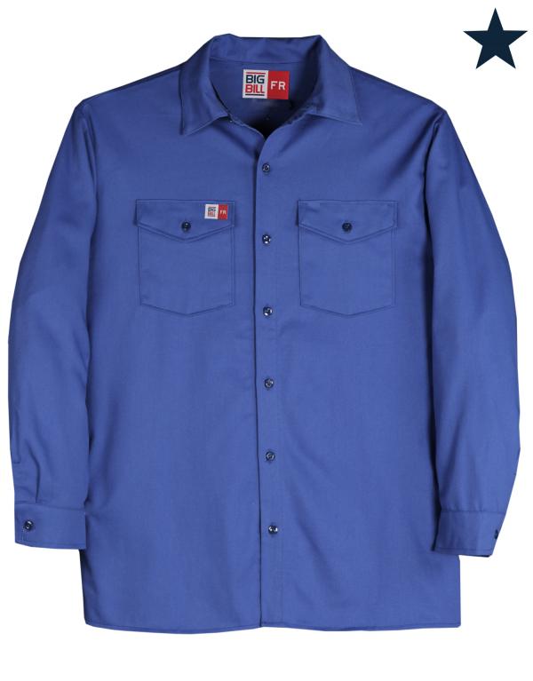 Big Bill FR Ultra Soft Industrial Work Shirt #TX231US7 - HardHatGear