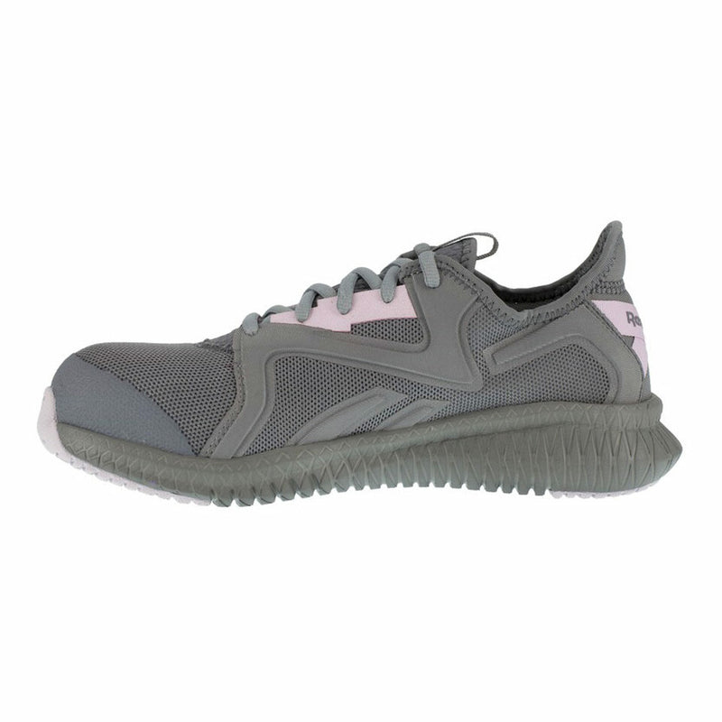 Reebok Women's Grey and Pink Flexagon 3.0 Work Shoe