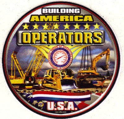 Operating Engineers Primo Hardhat Sticker