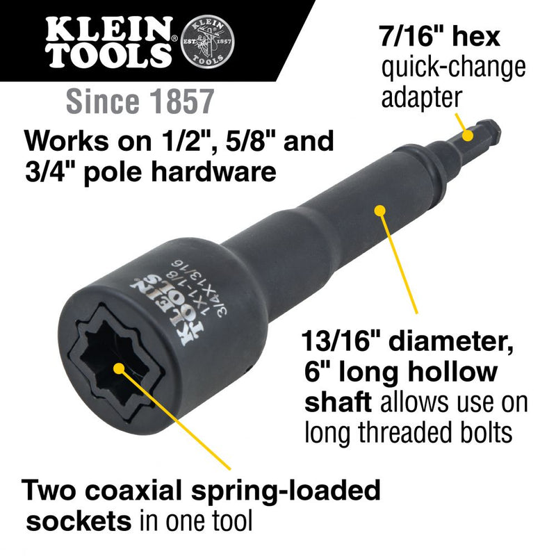 Klein 4-in-1 Square Impact Socket