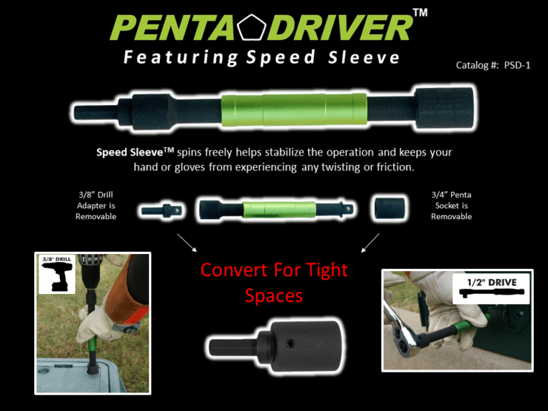 MADI Penta Socket Driver With Drill Adapter - HardHatGear